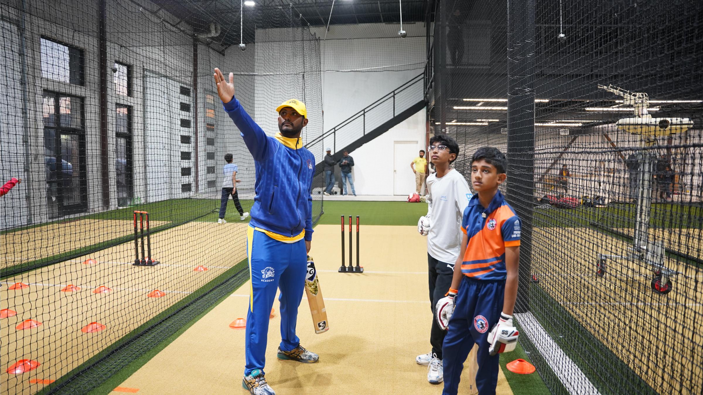 The coaching staff's personalized attention and guidance, along with cutting-edge features like chip-enabled batting, make it a premier indoor cricket facility - 22Yards Dallas - 22Yards Dallas The coaching staff's personalized attention and guidance, along with cutting-edge features like chip-enabled batting, make it a premier indoor cricket facility